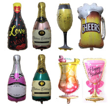 Bobos de copa de cerveza Forma de foil Ballones OEM ODM Suministro Inflable Helium Cumpleaños Decoraciones Fábrica de globos